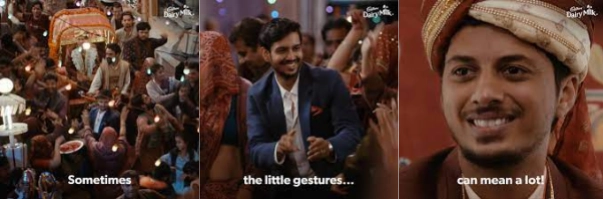 Cadbury ad shows a boss dancing with his employee’s family at his wedding